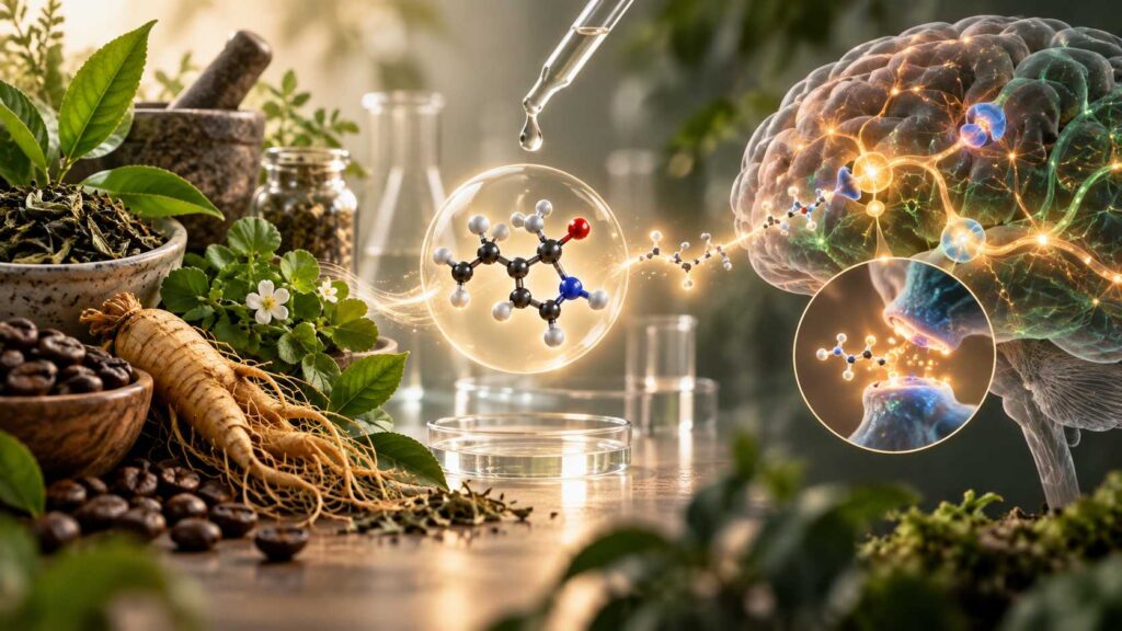 Traditional herbs and cognitive compounds transitioning into molecular pathways and brain neuroscience