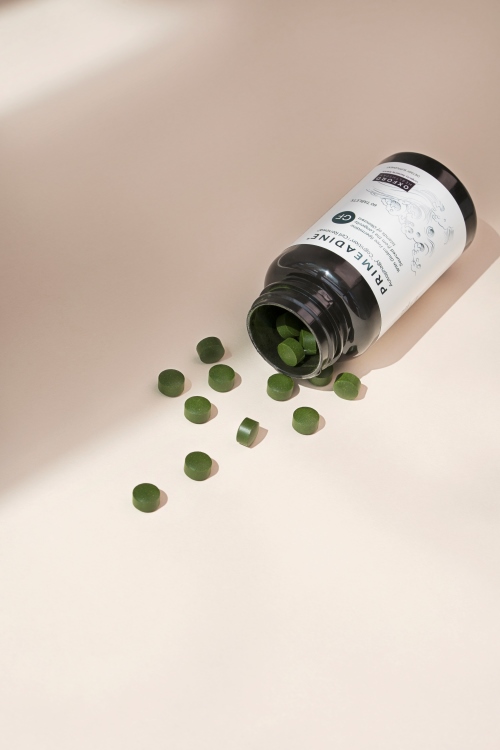 Primeadine GF gluten-free spermidine supplement by Oxford Healthspan (green tablets)