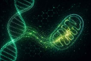 NMN supplement concept showing NAD cellular energy and mitochondrial function