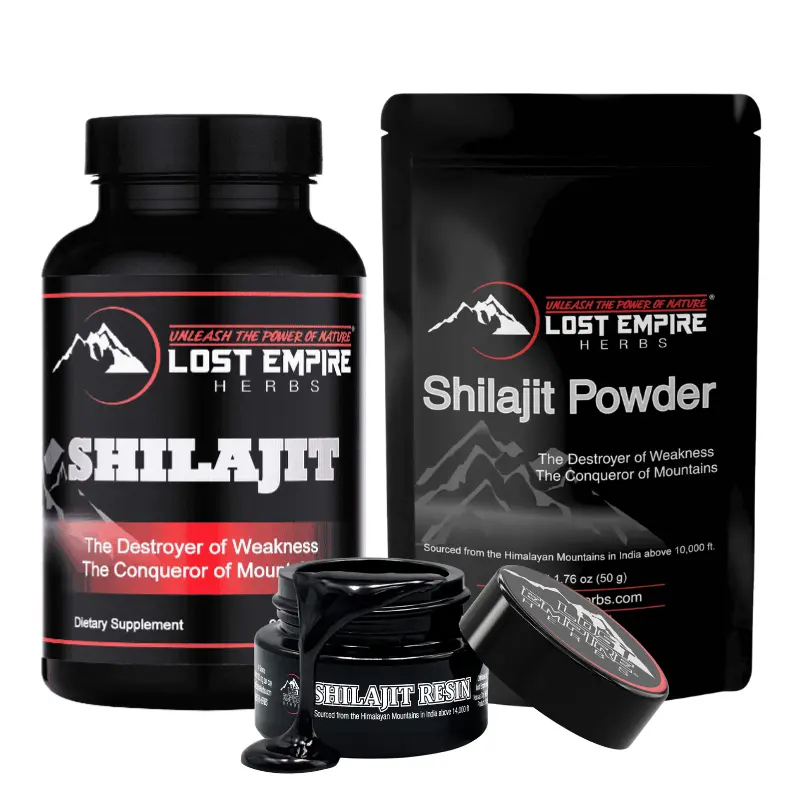 Lost Empire Herbs Shilajit resin and powder