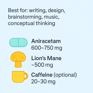Minimalist nootropic daily driver stack