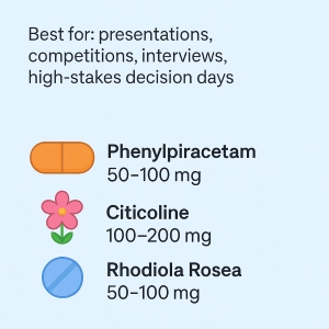 Minimalist nootropic daily driver stack