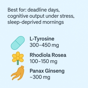 Minimalist nootropic daily driver stack