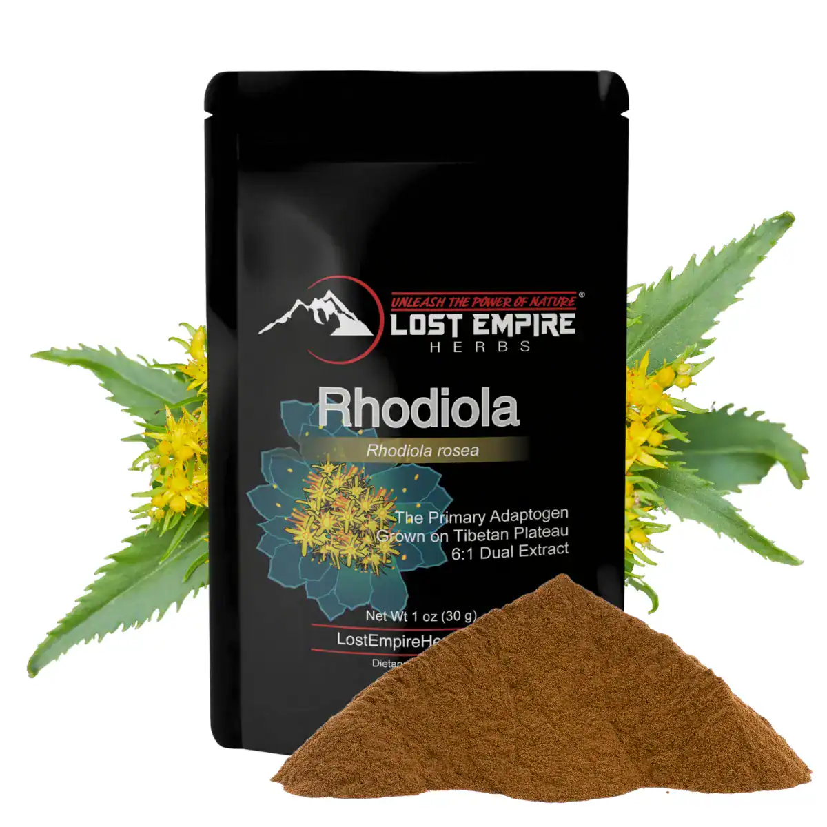 Lost Empire Herbs Rhodiola Extract supplement bottle